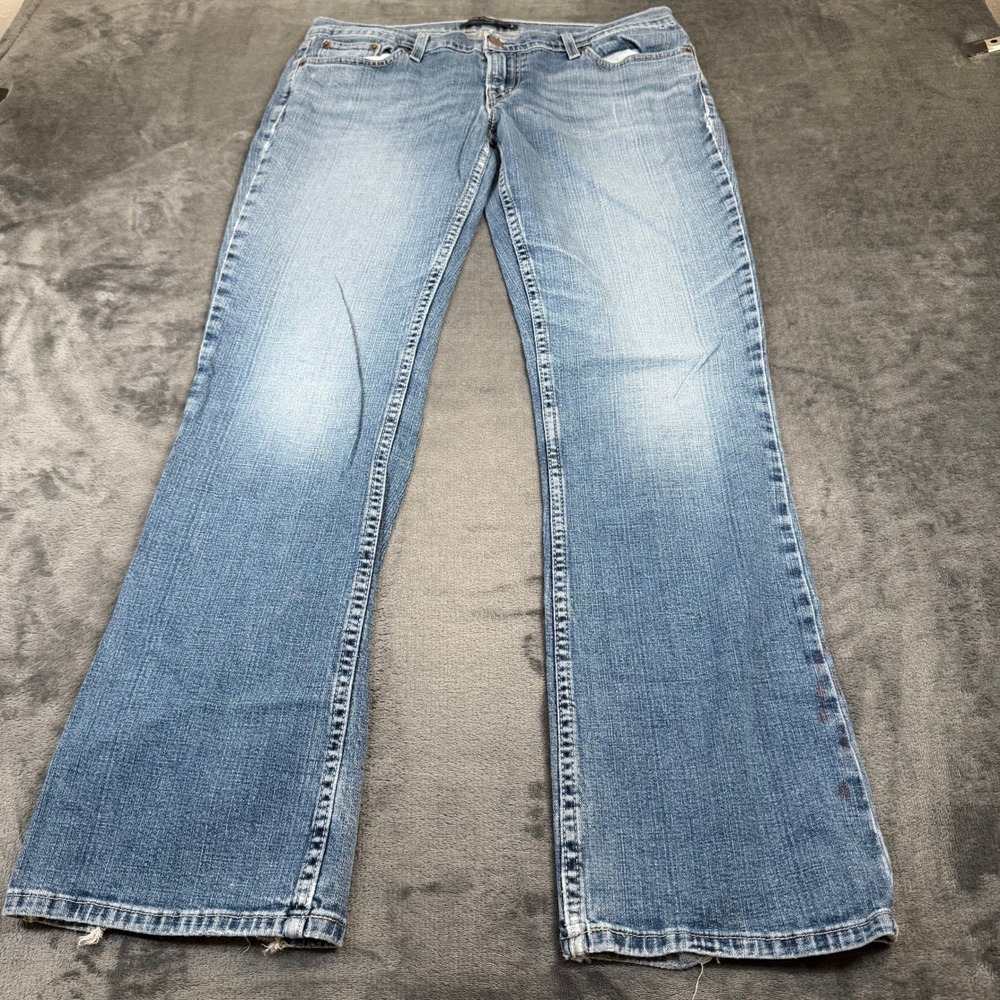 Levis 524 Too Superlow Jeans Womens Size 13 M Blue Low Rise Bootcut Denim